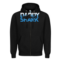 Black Daddy Shark Zipper Hoodie - Bettercallsaul