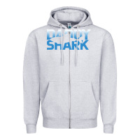 Heather Grey Daddy Shark Zipper Hoodie - Bettercallsaul