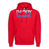 Red Daddy Shark Zipper Hoodie - Bettercallsaul
