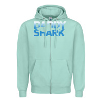 Seafoam Daddy Shark Zipper Hoodie - Bettercallsaul