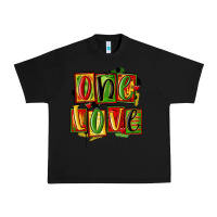 Black one love juneteenth Urban Heavy Tee - MaliasSmallBusiness