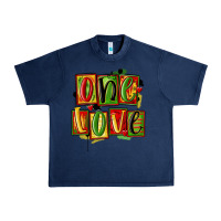 Navy one love juneteenth Urban Heavy Tee - MaliasSmallBusiness