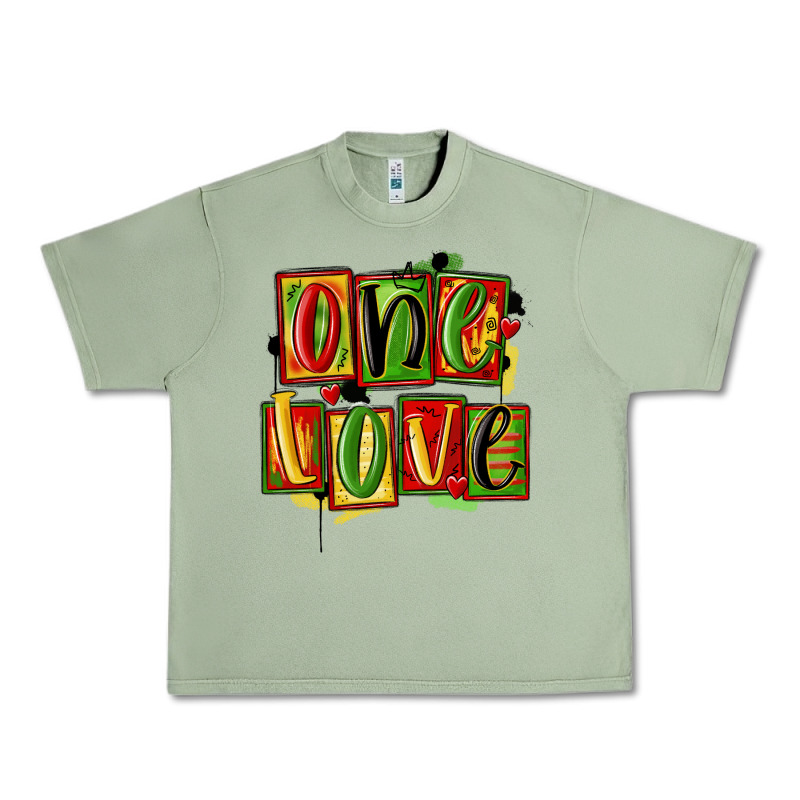 One Love Juneteenth Urban Heavy Tee by MaliasSmallBusiness | Teevron