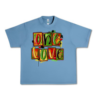 Pebble Blue one love juneteenth Urban Heavy Tee - MaliasSmallBusiness
