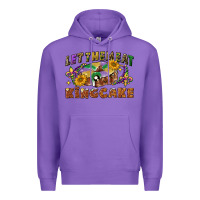 Purple let them eat king cake Premium Hoodie - CowGirlArtShop