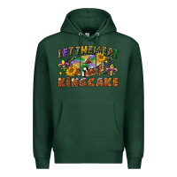 Sports Green let them eat king cake Premium Hoodie - CowGirlArtShop