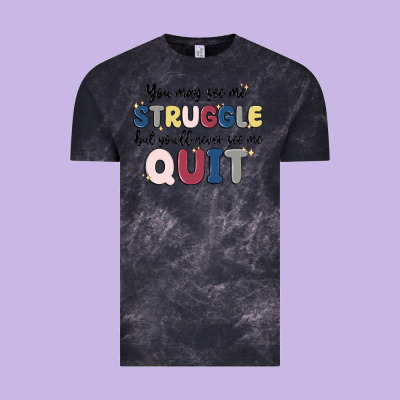 You May See Me Struggle Vintage Tee Designed By Maliassmallbusiness