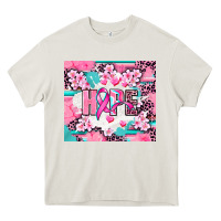 Cream hope breast cancer Heavy Core Tee - AdoDesignShop