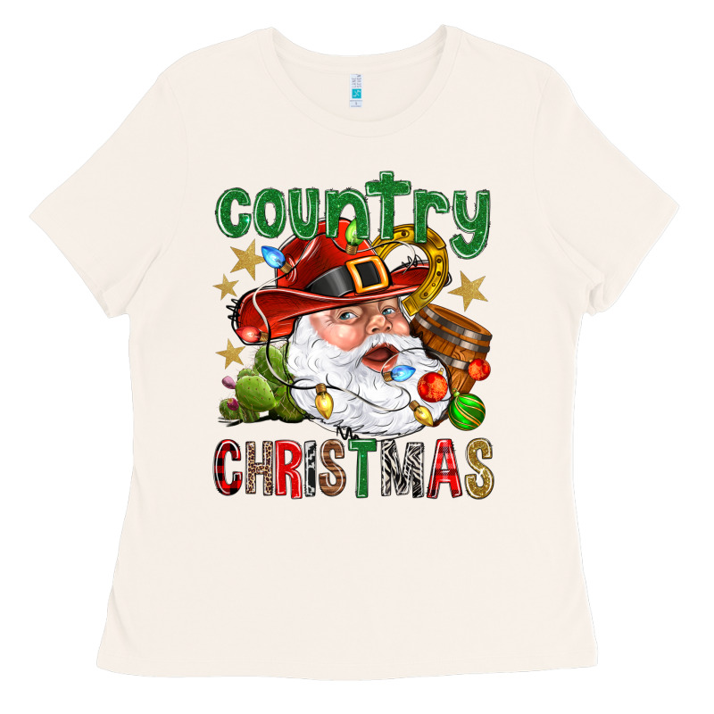 Country Christmas Ladies Tee by BundleAndBundleShop | Teevron