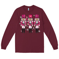 Burgundy Pink nutcrackers Long Sleeve Tee - MaliasSmallBusiness