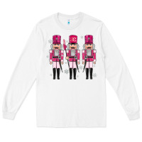 White Pink nutcrackers Long Sleeve Tee - MaliasSmallBusiness