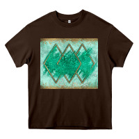 Chocolate Brown green glitter Heavy Core Tee - JahusDesignShop