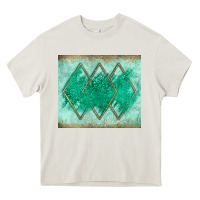 Cream green glitter Heavy Core Tee - JahusDesignShop
