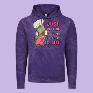 Waiting For My Sourdough To Rise Vintage Hoodie Designed By Maliassmallbusiness
