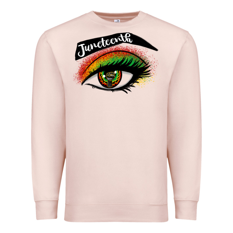 Juneteenth Eyelash Cowgirl Premium Sweatshirt by CowGirlArtShop | Teevron