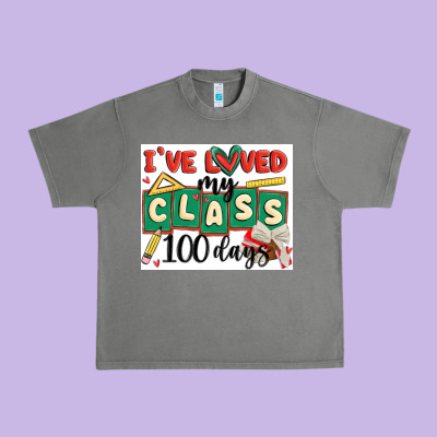 I've Loved My Class 100 Days Urban Heavy Tee Designed By Maliassmallbusiness