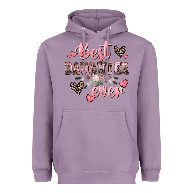 Best Daughter Ever Mother's Day Heavyweight Hoodie by CowGirlArtShop | Teevron