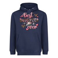 Navy best daughter ever mother's day Heavyweight Hoodie - CowGirlArtShop