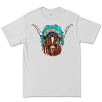 Dove Grey texas longhorn indian headdress Premium Tee - JahusDesignShop