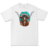 White texas longhorn indian headdress Premium Tee - JahusDesignShop