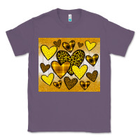 Lavender yellow hearts Classic Tee - JahusDesignShop