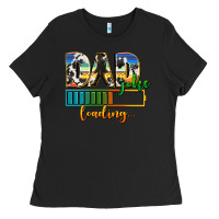 Black dad joke loading Ladies Tee - AdoDesignShop