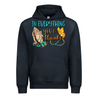 Navy İn Everything Give Thanks Urban Hoodie - BundleAndBundleShop
