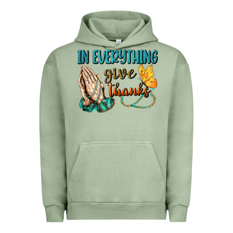 İn Everything Give Thanks Urban Hoodie by BundleAndBundleShop | Teevron