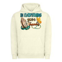 Pigment Pistachio İn Everything Give Thanks Urban Hoodie - BundleAndBundleShop