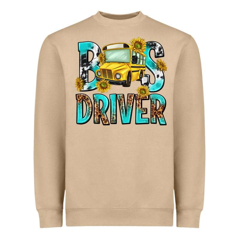Bus Driver Heavyweight Sweatshirt by NancyCooperArtShop | Teevron