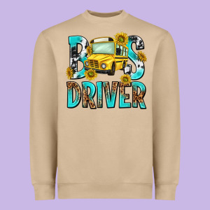 Bus Driver Heavyweight Sweatshirt Designed By Nancycooperartshop