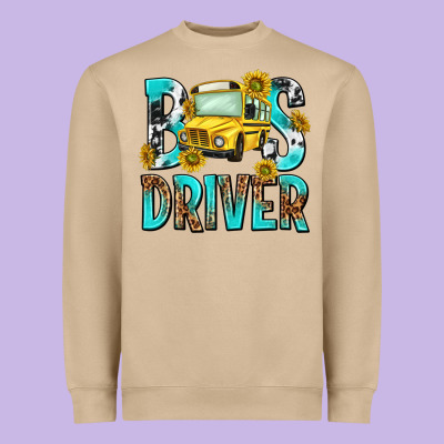 Bus Driver Heavyweight Sweatshirt Designed By Nancycooperartshop