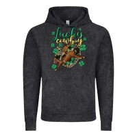 Vintage Black lucky cowboy Vintage Hoodie - MaliasSmallBusiness
