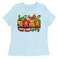 Baby Blue best papa ever Ladies Tee - AdoDesignShop