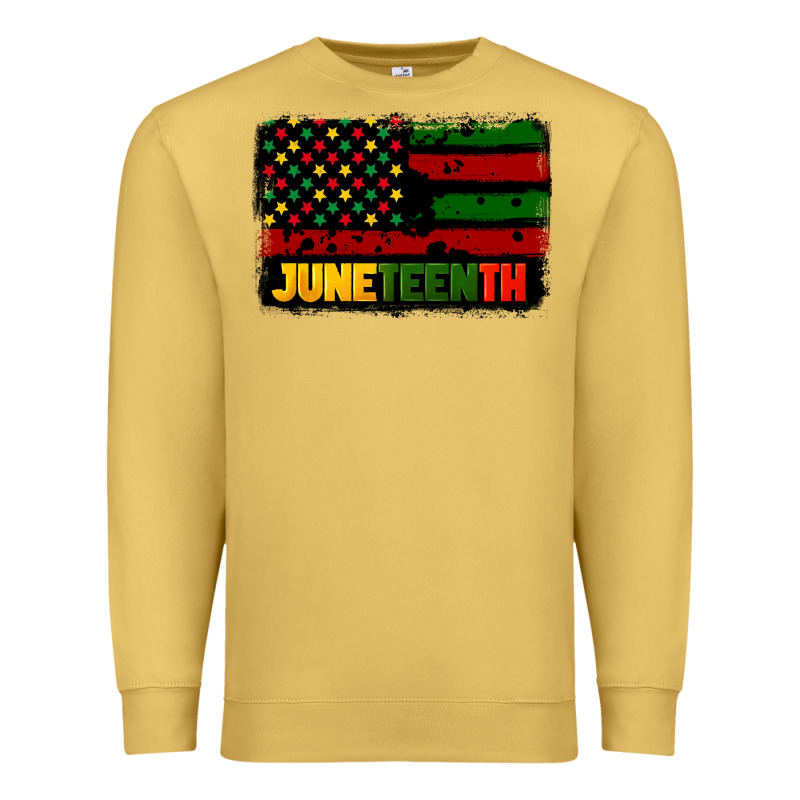 Juneteenth American Flag Premium Sweatshirt by CowGirlArtShop | Teevron