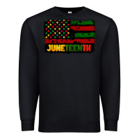 Black juneteenth american flag Premium Sweatshirt - CowGirlArtShop