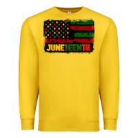 Lemon juneteenth american flag Premium Sweatshirt - CowGirlArtShop