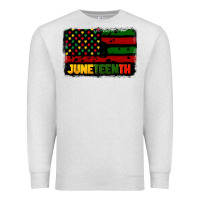 Oatmeal Heather juneteenth american flag Premium Sweatshirt - CowGirlArtShop