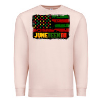 Pale Pink juneteenth american flag Premium Sweatshirt - CowGirlArtShop