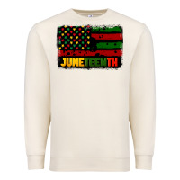Sandshell juneteenth american flag Premium Sweatshirt - CowGirlArtShop
