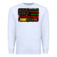 White juneteenth american flag Premium Sweatshirt - CowGirlArtShop