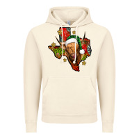 Vintage Artic christmas texas highland cow Vintage Hoodie - Jasminsmagicworld