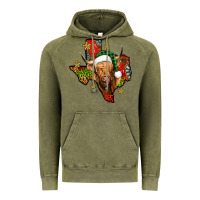 Vintage Olive christmas texas highland cow Vintage Hoodie - Jasminsmagicworld