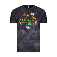 Cloud Black maestra teacher heart doodle Vintage Tee - MaliasSmallBusiness