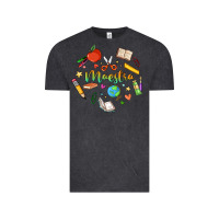 Maestra Teacher Heart Doodle Vintage Tee | Teevron