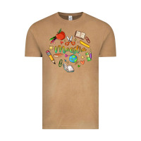 Vintage Camel maestra teacher heart doodle Vintage Tee - MaliasSmallBusiness