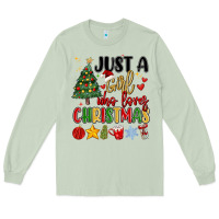 Matcha just a girl who loves christmas Long Sleeve Tee - MaliasSmallBusiness
