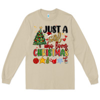 Mushroom just a girl who loves christmas Long Sleeve Tee - MaliasSmallBusiness