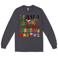 Smoke just a girl who loves christmas Long Sleeve Tee - MaliasSmallBusiness