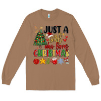 Toasted Coconut just a girl who loves christmas Long Sleeve Tee - MaliasSmallBusiness